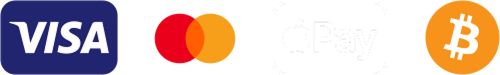 Visa, Mastercard, Apple Pay, Crypto